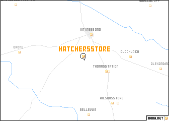 map of Hatchers Store