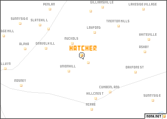 map of Hatcher