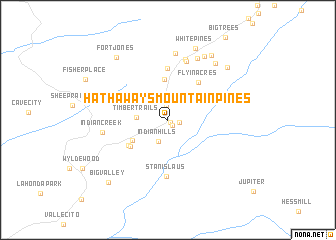 map of Hathaways Mountain Pines