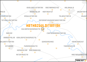 map of Hatházdůlői Tanyák