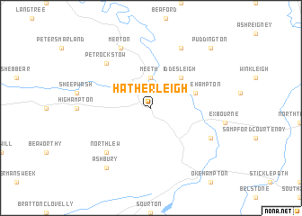 map of Hatherleigh