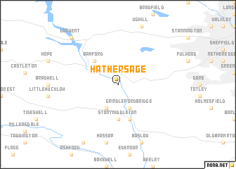 map of Hathersage