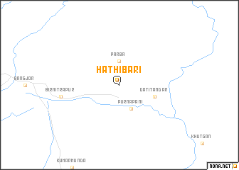 map of Hāthibāri