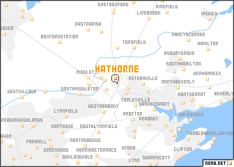 map of Hathorne