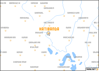 map of Hātibānda