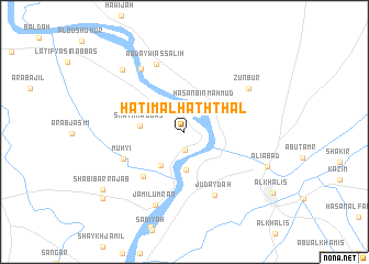 map of Ḩātim al Ḩaththāl