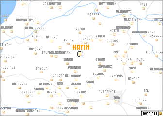 map of Ḩātim