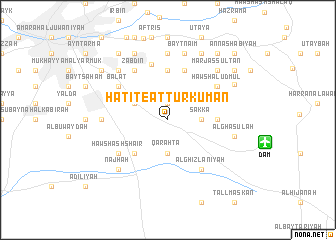 map of Hatité at Turkumān
