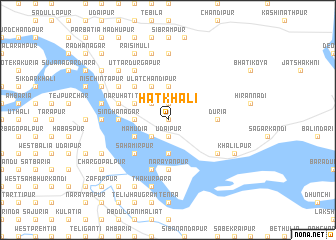 map of Hātkhāli