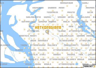 map of Hātkora Diāra