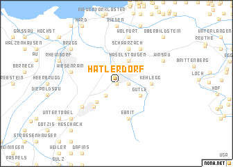 map of Hatlerdorf