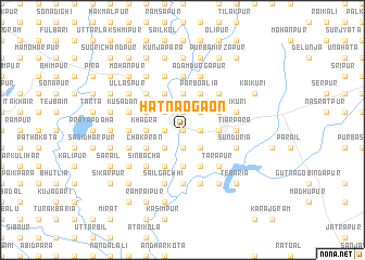 map of Hāt Naogaon