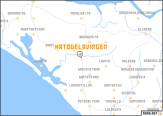 map of Hato de La Virgen