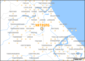 map of Hà Trung