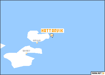 map of Hattarvík