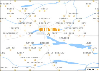 map of Hattenæs