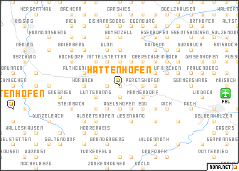 map of Hattenhofen