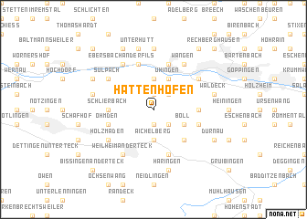 map of Hattenhofen