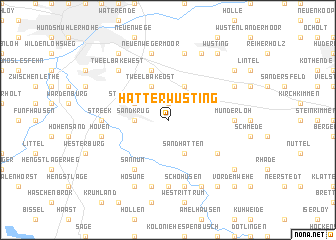 map of Hatterwüsting