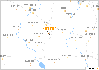 map of Hatton