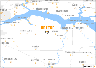 map of Hatton