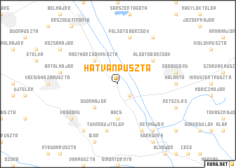 map of Hatvanpuszta