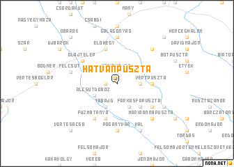 map of Hatvanpuszta