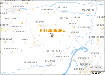 map of Hatzenbühl