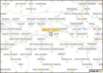 map of Haucourt