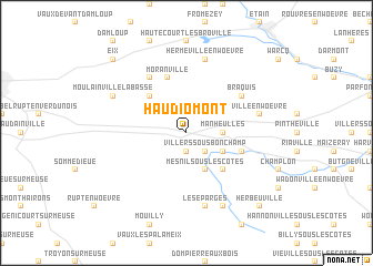 map of Haudiomont