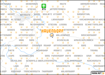 map of Hauendorf