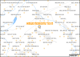 map of Haueneberstein