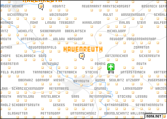 map of Hauenreuth