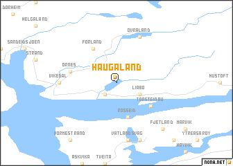 map of Haugaland