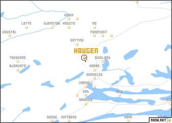 map of Haugen