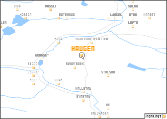 map of Haugen