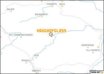 map of Haugh of Glass