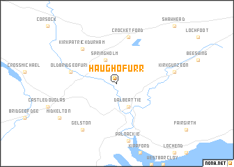 map of Haugh of Urr