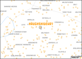 map of Haughs Hideway