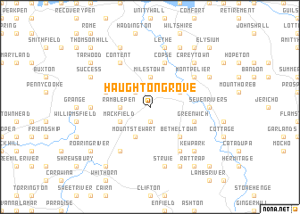 map of Haughton Grove