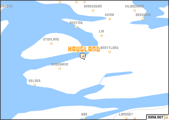 map of Haugland