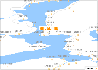 map of Haugland