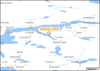 map of Haugland