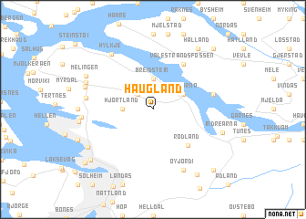 map of Haugland