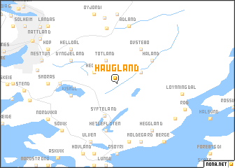 map of Haugland