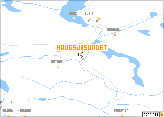 map of Haugsjåsundet