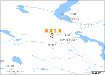 map of Haugsjå