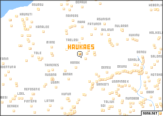 map of Haukaes