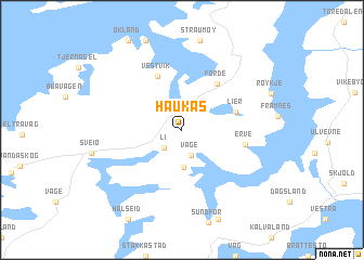 map of Haukås