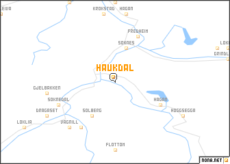 map of Haukdal